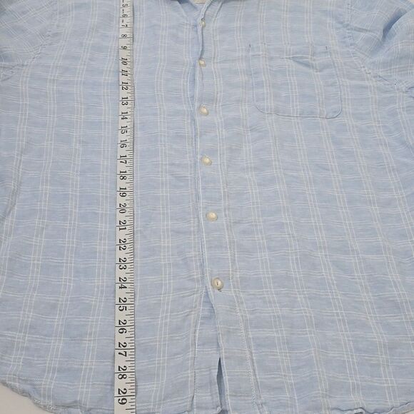 Tommy Bahama Men's Light Blue 100% Linen Casual Shirt X - Picture 7 of 8